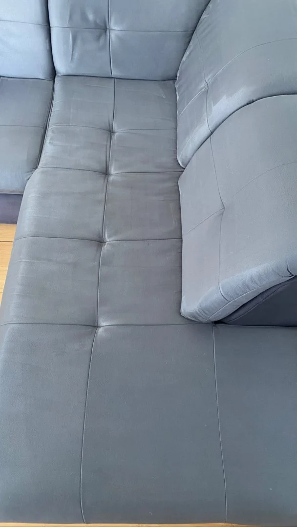 Siva ugaona garnitura dubinsko pranje posle